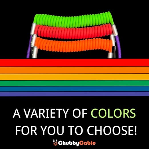 chubbycable Colorblock Chubby - Spring Braided Silicone Charge Cable Coiled USB C Cable Fast Charging Type C Charger Cord for Car, Dark Blue+Yellow, USB-A to Type-C, 2.29FT-3.6FT