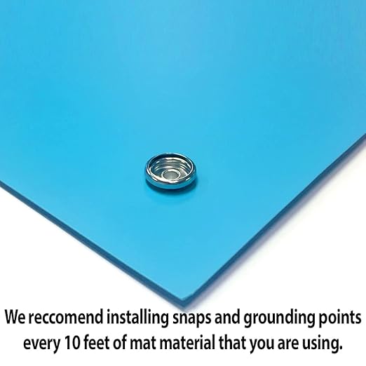 RubberStat Dual Layer ESD Compliant Workstation Rubber Table Mat Kit, Soldering, Cell Phone Repair - 30"x120" Blue