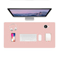 PU Leather Desk Pad Protector Gaming Mouse Pad Non Slip Desk Mat for Keyboard and Mouse Waterproof Desk Writing Pad for Office and Home Desk Accessories(Pink, 47.2 * 17.7)