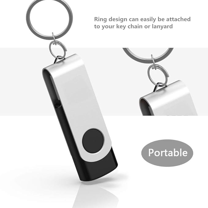 Aiibe 16GB USB Flash Drives - 50 Pack Bulk Thumb Drives, USB 2.0, Zip Drives Wholesale, Black