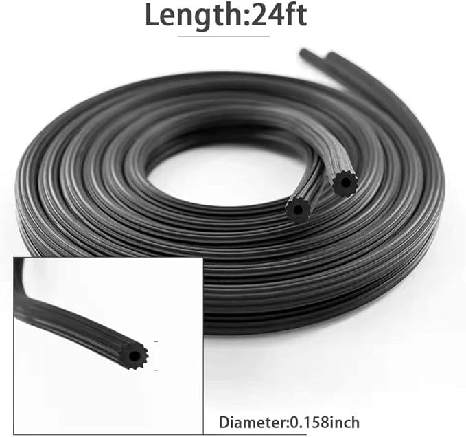 Fiberglass Screen Repair Kit, Black, 48" x 110", Easy to Install, Up to 5 Years Lifespan, Wide Application