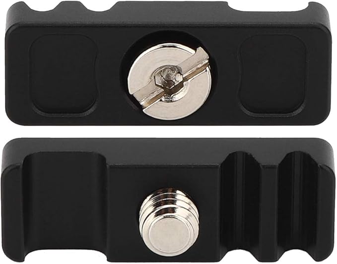 Camera Cage Cable Clamp, CNC Integrated Mounting Clamp, 1/4" Universal Portable Cage Fitting Wire Clip for Camera Data Cable Management