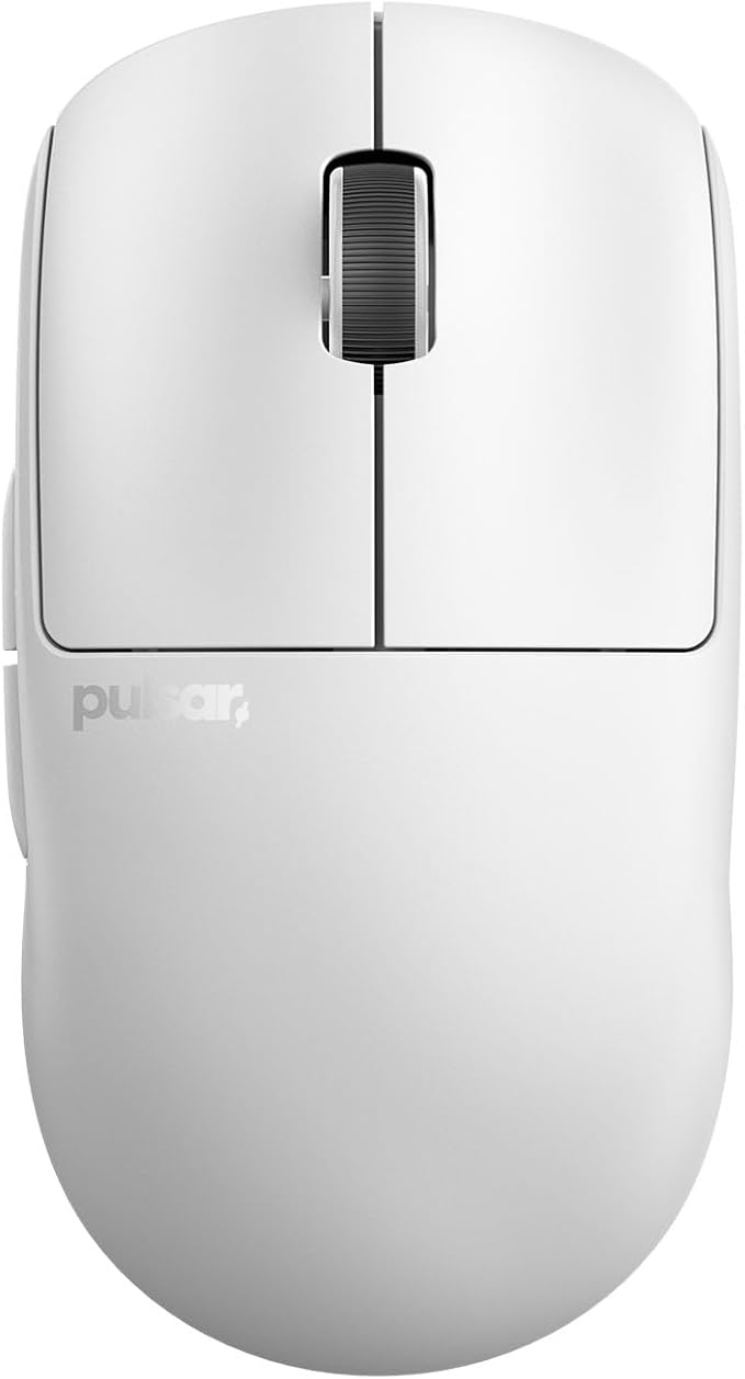 Pulsar Gaming Gears X2 v3 Wireless Gaming Mouse, Ultra Lightweight, Optical Switch, 32000 DPI, 750 IPS, XS-1 Sensor, 8k Compatible (Mini, White)