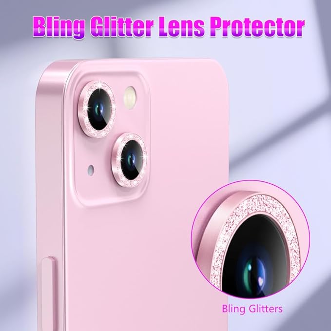 AGVEE 3+3 6 Pack for iPhone 13 & Mini Camera Lens Protector Cover