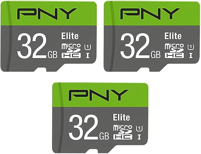 PNY 128GB & 32GB Elite Class 10 U1 microSDXC & microSDHC Flash Memory Card - 100MB/s, Full HD