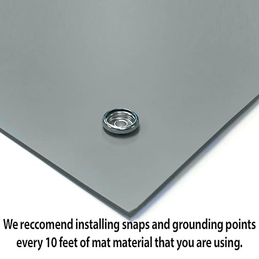 RubberStat Dual Layer ESD Workstation Rubber, Soldering, Cell Phone Repair - 36"x50' Grey