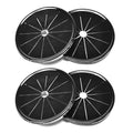 4PCS Cable Grommets, 2-15/16"(75mm) Desk Hole Cover Petal Shaped Buckle Type Nylon Snap Bushing Grommet, Wire Hole Cover Insert for Cables and Cords Management and Protection of Cabinet, Black