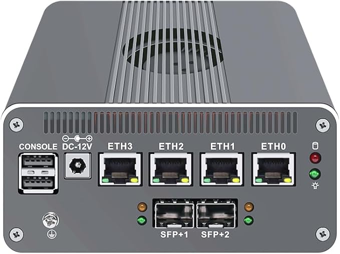 CWWK Intel Alder Lake N100(4C/4T Up to 3.4GHz)/N305(8C/8T Up to 3.8GHz) Dual SFP+10GbE Mini PC|4xIntel I226-V 2.5GbE |DDR5 Memory|PCI-E x4|HDMI+DP+Type-C (10 Gigabit N305, 8G RAM 256G SSD)
