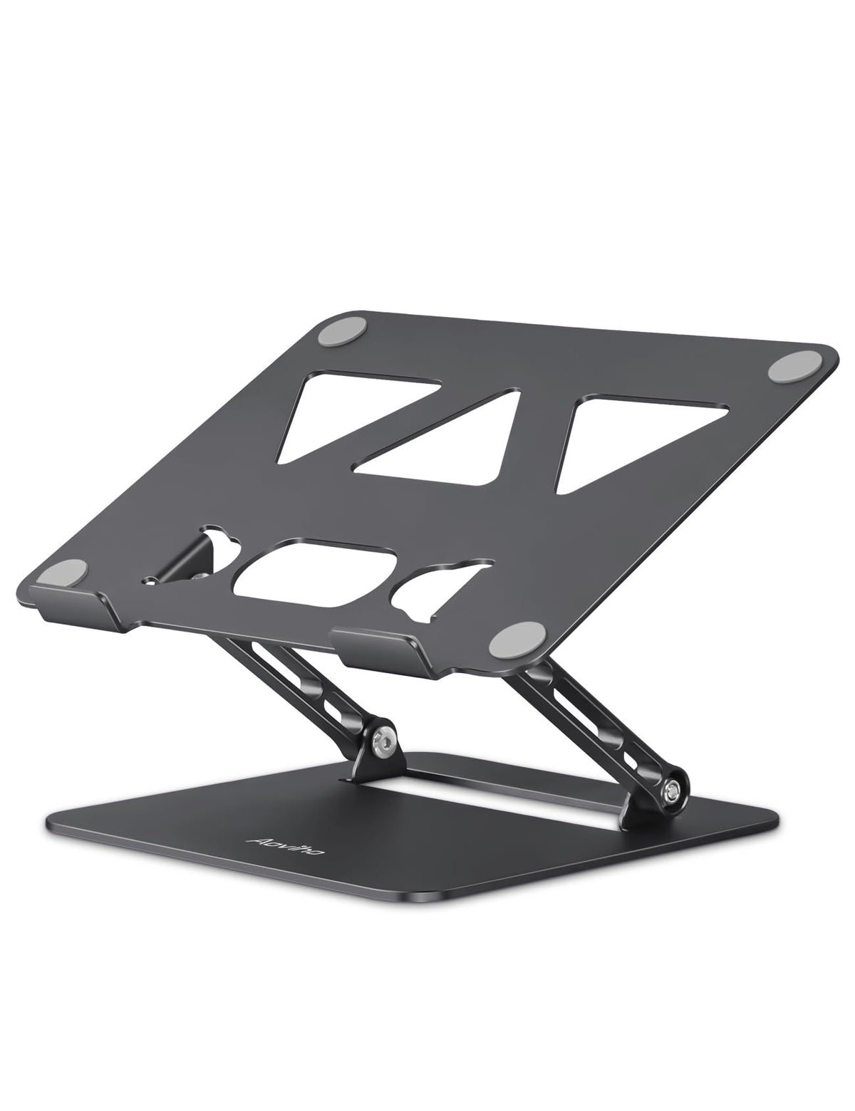 Aoviho Adjustable Laptop Stand for Desk,Portable Laptop Stand Holder and Riser,Foldable Aluminum Notebook Computer Stands for MacBook Air Pro HP Lenovo Dell Samsung Chromebook, 10-15.6 inch, Sky Blue