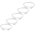 TRUECABLE Cat6 Component Rated Patch Cable, Unshielded (U/UTP), 2ft, White, 28AWG Solid Copper, Snagless 10G High-Speed Ethernet Cable, PoE++ 4PPoE 100W, UL Listed, RoHS-3, 5 Pack