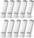 KEXIN 20PCS Flash Drive 4 GB Bulk Pack USB Flash Drive Thumb Drive Memory Storage Jump Drive Design in Snapcap (20 Pack Silver)