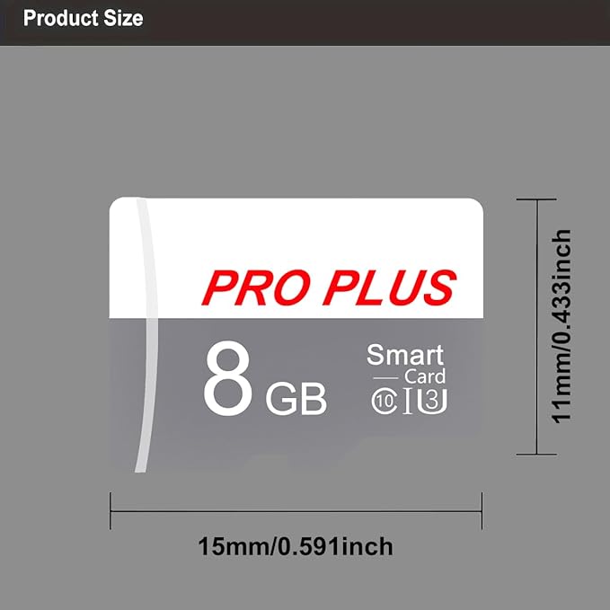 2 Pack TF Card 8GB with Adapter, High Speed Memory Card, UHS-I C10 A1 Memory TF Card for Tablet/Mobile Phone/Camera/Car Audio/Game Console (TF183 White Gray 8GB)