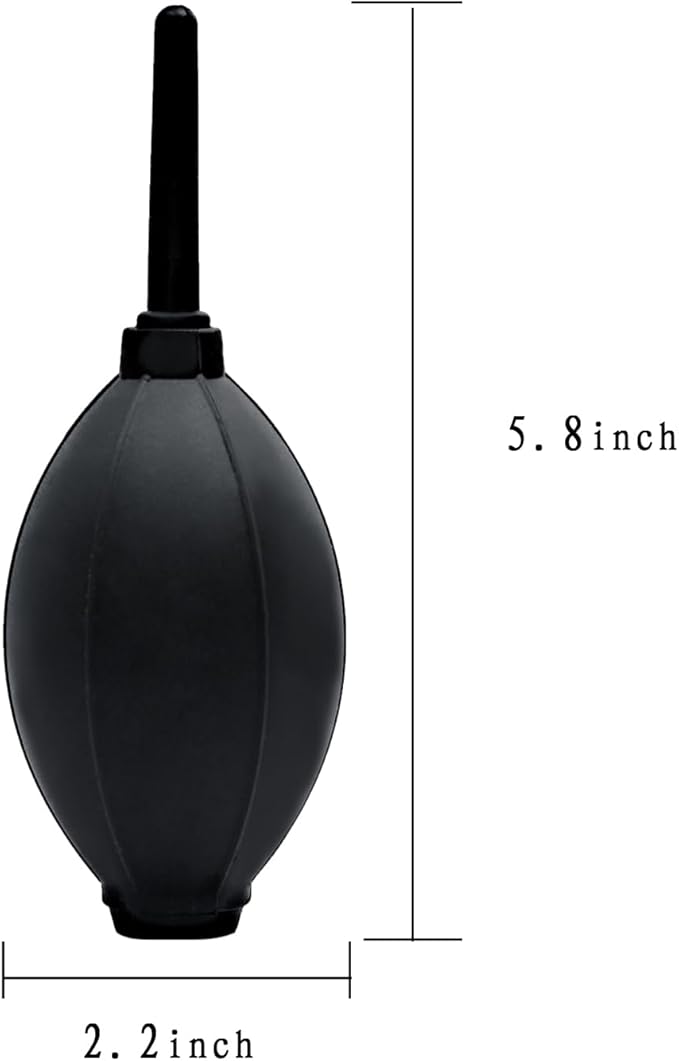 Silicone Soft Tip Manual Air Blower,Dust Cleaner for DSLR,Camera Lens,Camera Sensor,LCD,Keyboard,Watch,Coffee Machine,Cleaning Air Blower (Long Nozzle)