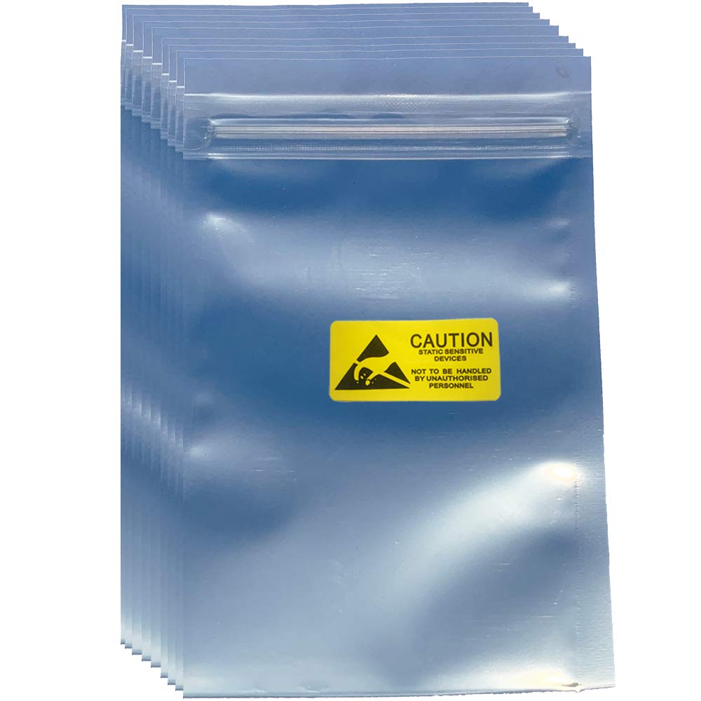Daarcin AntiStatic Bags 30pcs Mixed Sizes ESD Resealable Shielding Bag