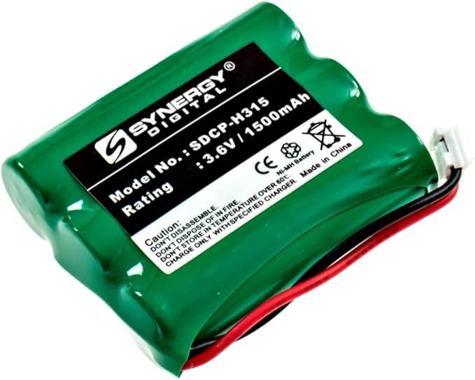 Synergy Digital Cordless Phone Battery, Compatible with AT&T 3301 Cordless Phone Battery Combo-Pack Includes: 2 x SDCP-H315 Batteries
