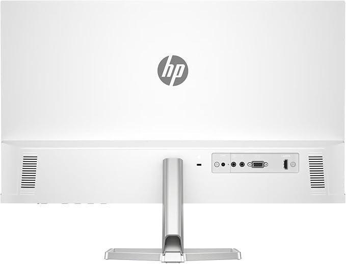 HP Series 5 524sa Monitor with Speakers (Replaces M24fwa) 24" 100Hz IPS FHD 99% sRGB 300 Nits Display, Adjustable Tilt, Flicker-Free, Anti-Glare, White/Silver w/DKZ USB Port Expander (2 Pack)