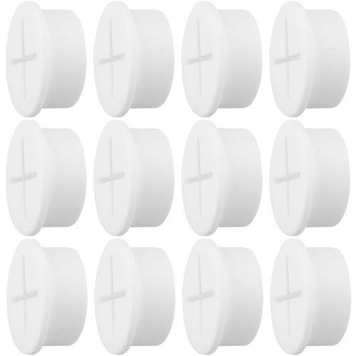 1.5 Inch(38mm) Desk Grommet,13 Pieces Cable Grommet, Desk Hole Cover for Cables with Hole Saw,Plastic Cable Cord Wire Hole Cover for Desk, Table,Cabinet,Countertop and Other Furniture(Whitek)
