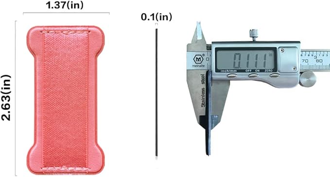 Phone Grip Holder for Hand, Universal Finger Strap Phone Holder, Finger Selfie Grip Compatible with Most Smartphones (Pink) - 2Pack