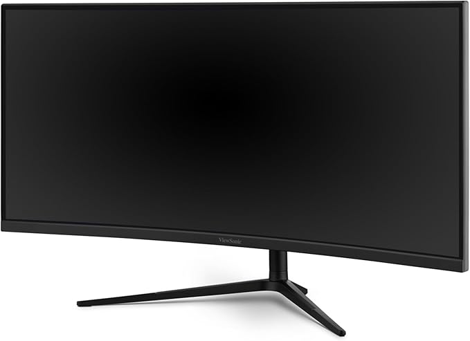 ViewSonic VX3418C-2K 34 Inch UltraWide QHD 1440p Curved Gaming Monitor with 180Hz, 1ms, 21:9, Advanced Ergonomics, FreeSync Premium, HDR10, HDMI, and DisplayPort Inputs