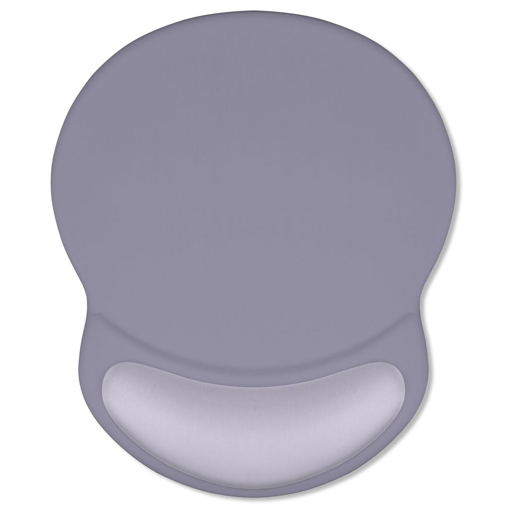 ITNRSIIET Ergonomic Mouse Pad with Comfort Gel Wrist Rest, Non-Slip PU Base, Smooth Textured Surface, Reduces Hand Fatigue & Wrist Pain, 8.7 x 7.2 Inch for Office Gaming Home, Mist Gray