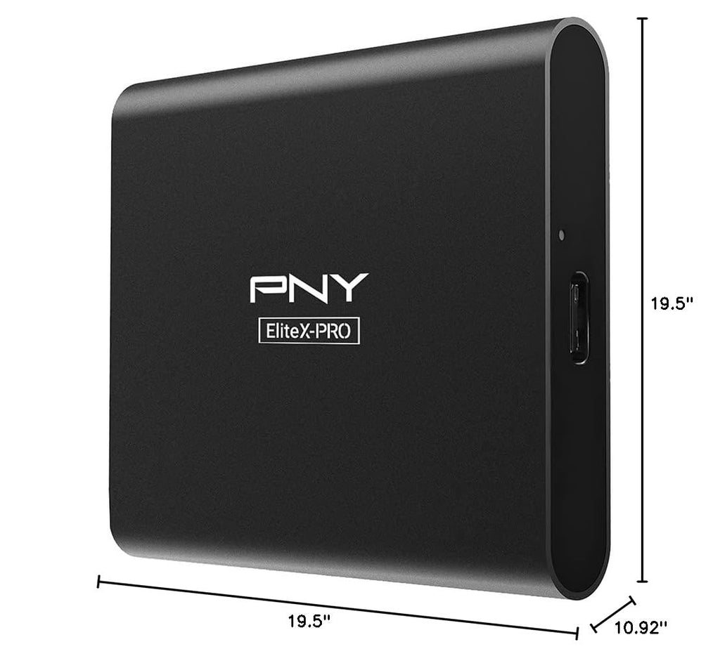PNY EliteX-PRO 2TB USB 3.2 Gen 2x2 Type-C Portable Solid State Drive (SSD) – (PSD0CS2260-2TB-RB)