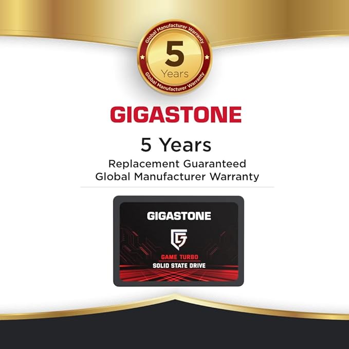 Gigastone SATA SSD 256GB (3-Pack) 2.5 inch SSD 520MB/s Upgrade Laptop PC Memory and Storage PS4 HDD Replacement 2.5" Internal Solid State Hard Drives SATA III SLC Cache 3D NAND Game Turbo Performance