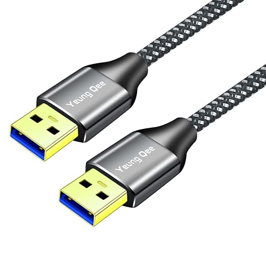 USB 3.0 A to A Male Cable 10 ft,Super Speed Type A Male to Male Cable USB 3.0 Double End USB Cord for Hard Disk, Cameras,Laptop Cooler, DVD Player and More (10FT/3M)