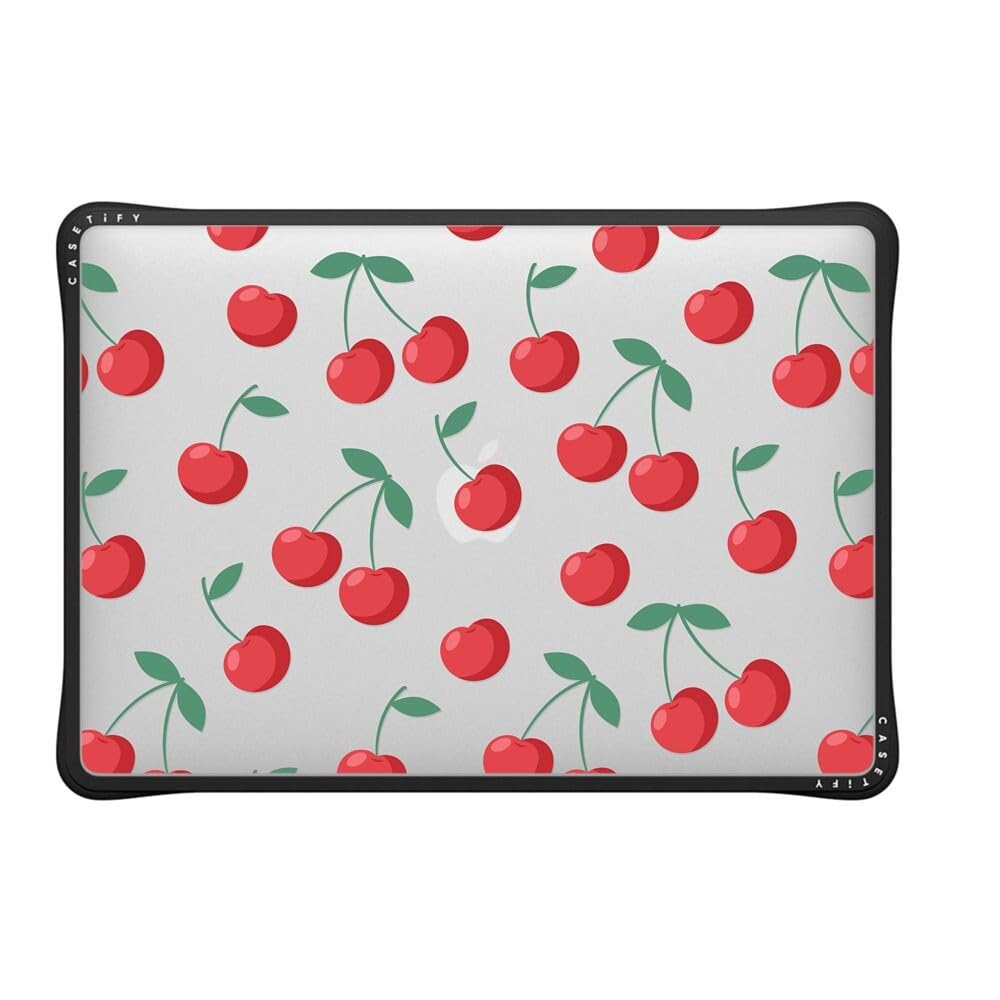 CASETiFY Impact MacBook Air 13.6" (M2-M5) Case [Cushioned Impact Corners/Scratch-Resistant/Anti-Slip Grip] - Clear Black