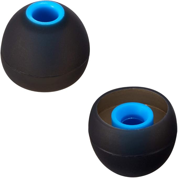 Earbud Tips Soft Silicone Earbuds Replacement Tips Fit for in-Ear Headphones(Inner Hole from 3.8mm - 4.2mm Earphones) 9 Pairs S/M/L