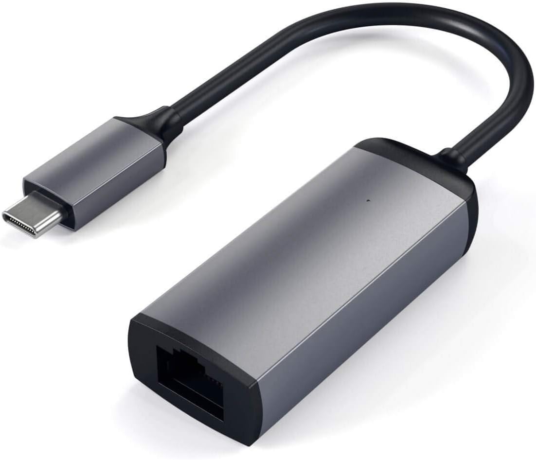 Satechi Aluminum USB-C to Gigabit Ethernet Adapter, Space Gray