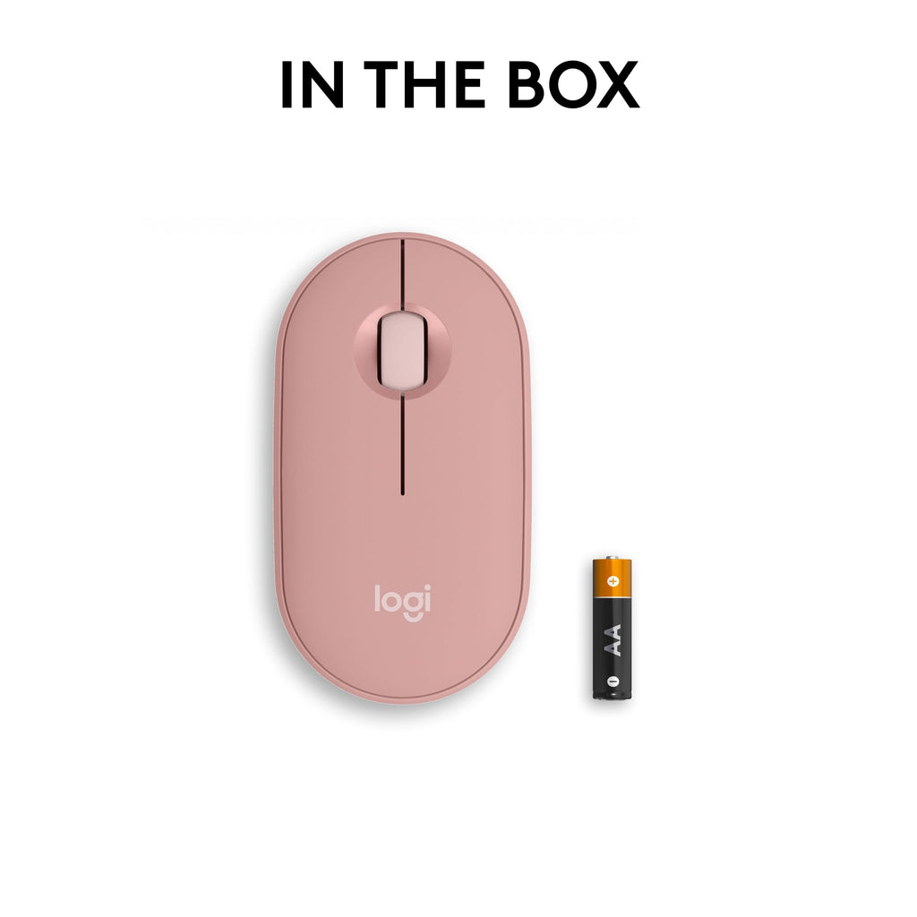 Logitech M350s Pebble 2 Bluetooth Wireless Mouse - Tonal Rose