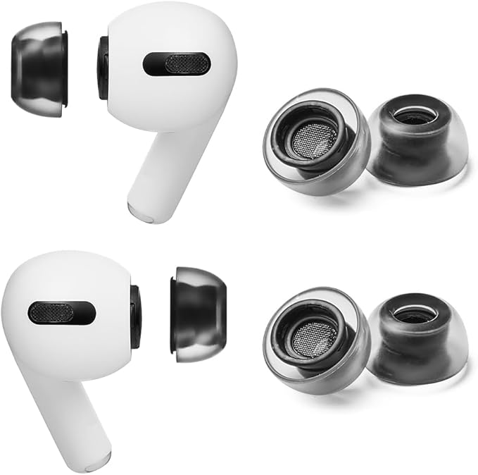 AZLA Crystal for Airpods Pro 1st & 2nd Gen (M) – Airpod Pro Ear Tip Replacement – Airpod Pro Tips with Premium Silicone