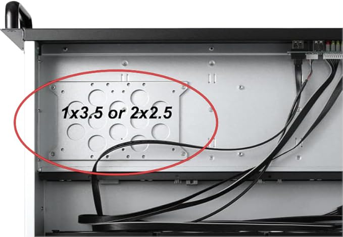 RackChoice 4U Rackmount Server Chassis 8-Bay 12Gbps Hot-Swappable SATA/SAS, EATX/ATX Compatible, Alloy Steel, Black, Ideal for Data Centers & SMBs