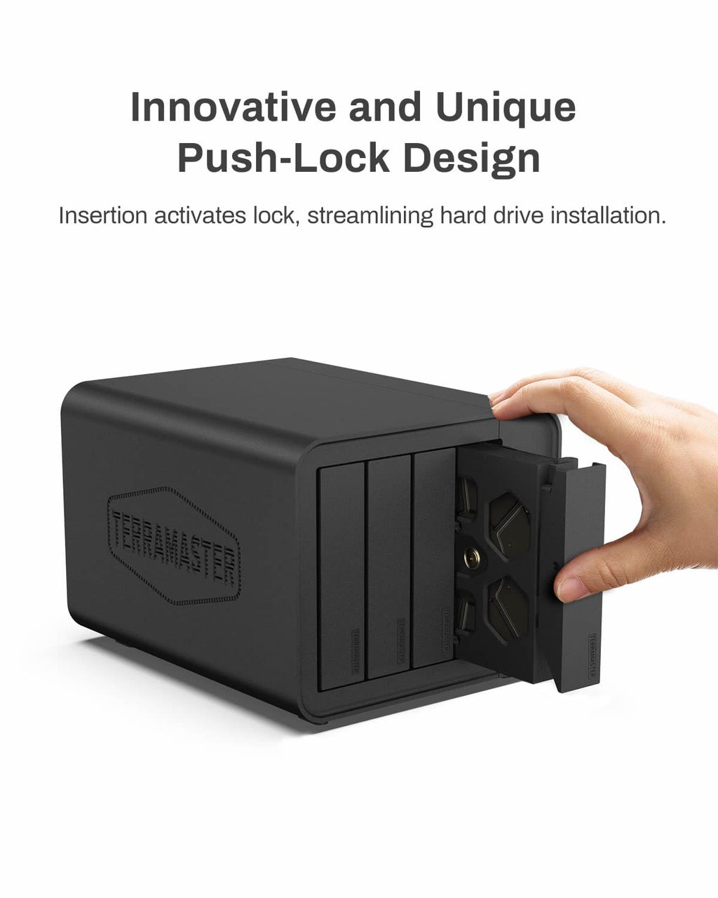 TERRAMASTER F4-424 Pro NAS Storage - 4Bay Core i3-N305 8-Core 8-Thread CPU, 32GB DDR5 RAM, 2.5GbE Port x 2, Network Attached Storage Peak Performance for Business (Diskless) Black