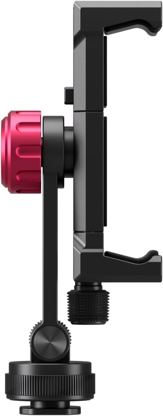 ULANZI MA61 Metal Phone Tripod Mount with Cold Shoe, 360° Adjustable Hot Shoe Camera Phone Mount for iPhone 16 15 14 Pro Max, Samsung Galaxy, Aluminum Alloy Clamp for Vlogging, Live Streaming, Video