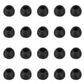 WKYMY Silicone Medium Replacement Ear Tips - Eartips for In-Ear Headphones - Rubber Tips Earbud Covers - 10 Pairs (Black)