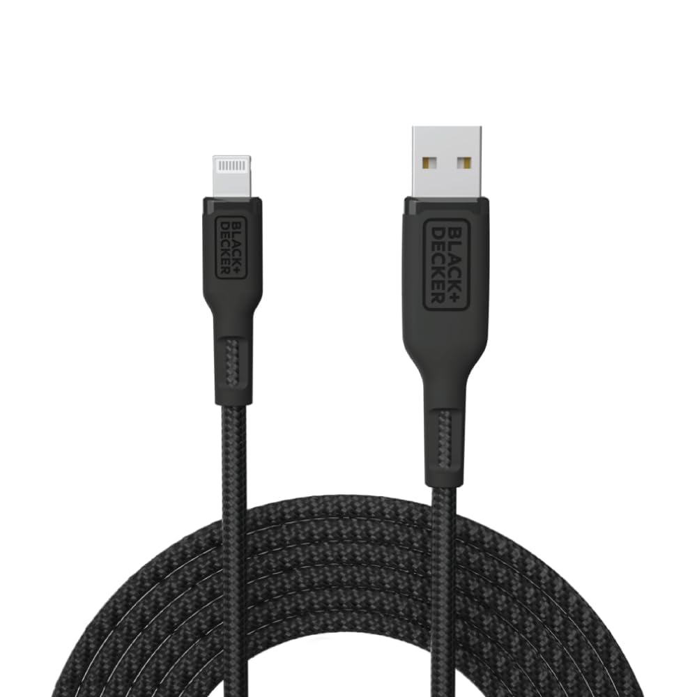 BLACK+DECKER Lightning to USB Cable - Fast Compatible iPhone Lightning, 3ft