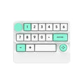 Adventurers W909 Wireless RGB Mechanical Numeric Keypad, Hot-Swappable, Macro-Programmable Numpad, Joystick & Knob Control for PC/Tablet/Laptop/Phone, Tri-Mode Connectivity (White)
