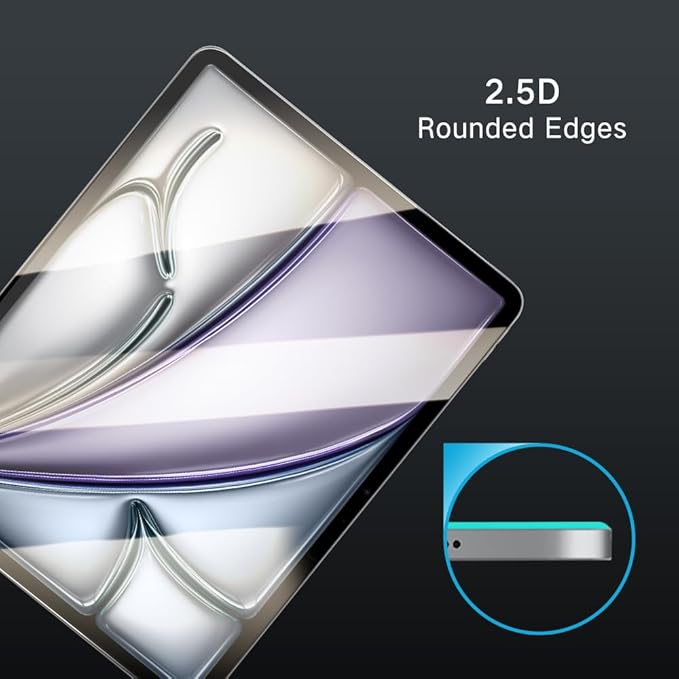 PERFECTSIGHT Anti Blue Light Screen Protector Compatible with iPad Pro 11 Inch 2024 M4, Eye Protection Blue Light Filter, HD Easy Installation Anti Fingerprint Tempered Glass, 1 Pack