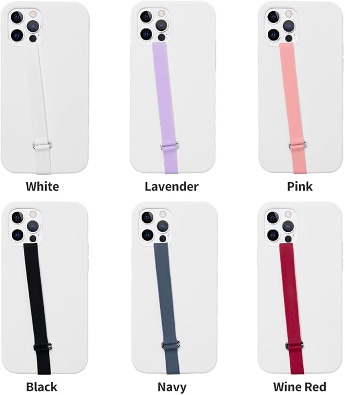 C-Shaped Clip Finger Phone Grip, Sinjimoru Silicone Cell Phone Strap for Phone Case with Clip as Phone Loop Holder for iPhone Case & Samsung Phone. Sinji Loop Clip Navy 230