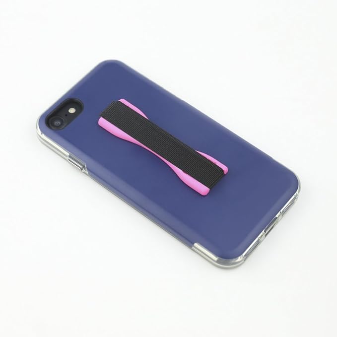 Gear Beast Cell Phone Grip Stand, Universal Phone Strap Finger Holder with Pop Out Kickstand for Men and Women, Ultra Slim Pocket Friendly - Pink