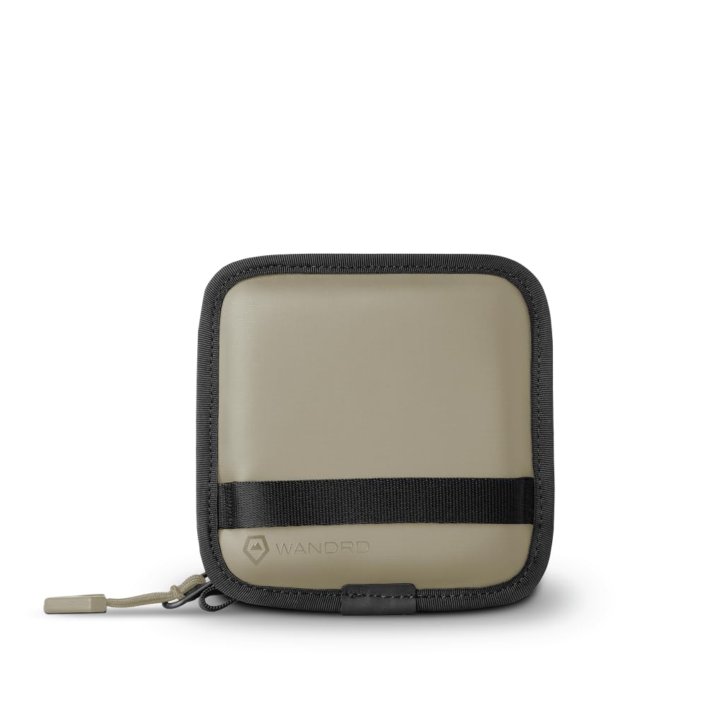 WANDRD Lens Filter Case - Store 4 Filters in Your Camera Backpack or Camera Case, Protect Photography Accessories from Scratches, Dust & Impact (Yuma Tan)