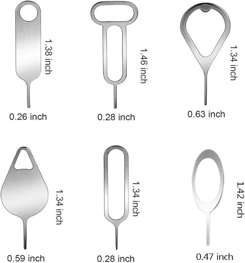 AYWFEY 16 Pieces SIM Card Removal Openning Tool Tray Eject Pins Needle Opener Ejector Compatible with All iPhone Apple iPad HTC Samsung Galaxy Cell Phone Smartphone Watchchain Link Remover