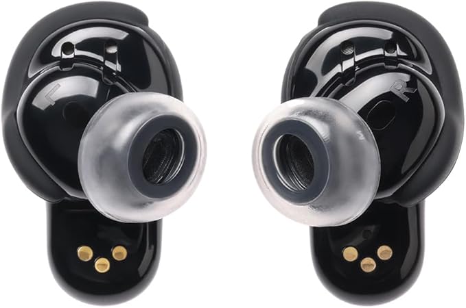 AZLA SednaEarfit Crystal for Bose Earbuds 2 Pair - Bose Earbuds Replacement Tips - Compatible with Bose Quietcomfort Ultra Earbuds, Bose QC Earbuds II (M)