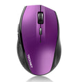 TECKNET Bluetooth Mouse, 4800 DPI Computer Mouse, 2-Year Battery Wireless Mouse 6 Adjustable DPI, 6 Buttons Compatible with Laptop/Windows/Computer(Purple)