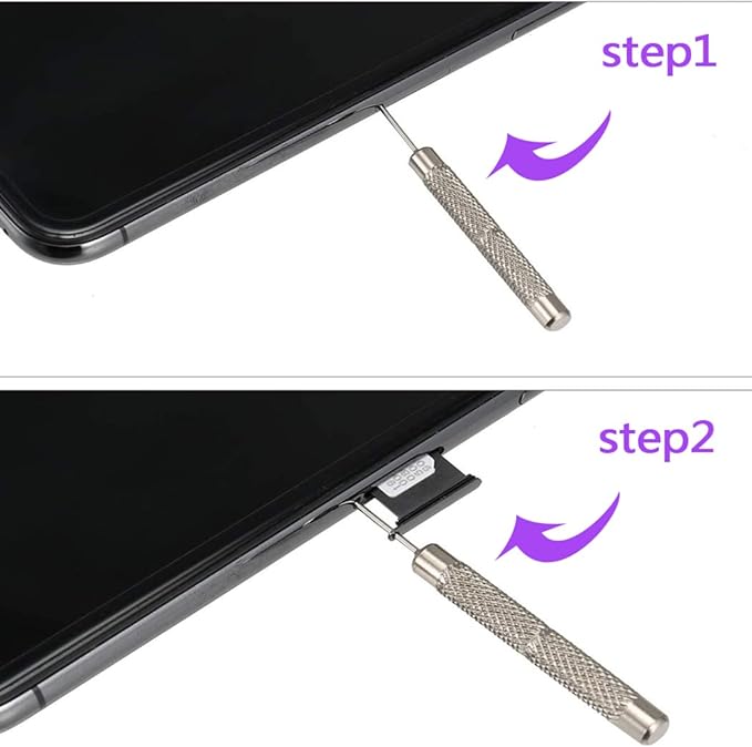 6 Pack SIM Card Removal Tool, Sim Card Tray Opening Tool Eject Pins Needle Opener Ejector Compatible with All iPhone Apple iPad HTC Samsung Galaxy Cell Phone Smartphone Watchchain Link Remover, Red