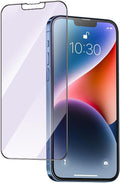 PERFECTSIGHT Screen Protector, HD Clear Tempered Glass, Anti Blue Light, Compatible with iPhone 14, 13 Pro & 13 (6.1 inch), 2.5D Curved Edge, 9H Hardness, Fingerprint Resistant, 1 Piece