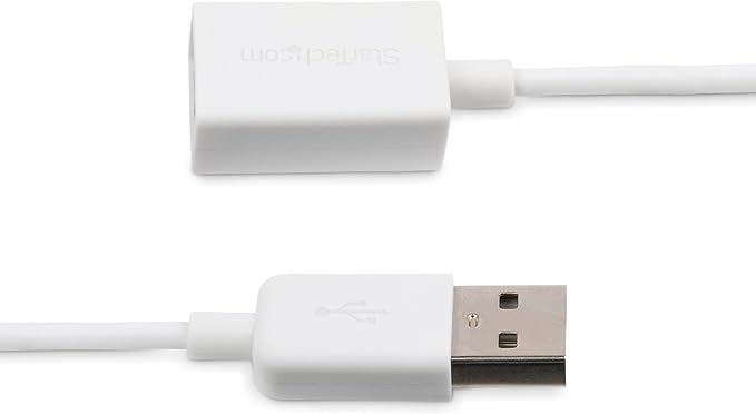 StarTech 3m USB 2.0 Extension Cable, USB-A M/F, White (USBEXTPAA3MW)