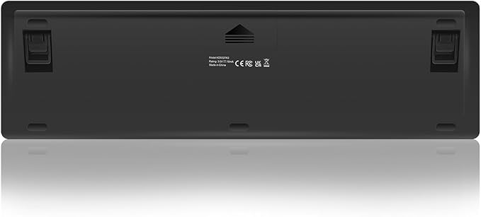 K9300 Wireless Bluetooth Keyboard (USB+BT1+BT2), Support Multi Device Switching, Full Size, Scissor-Switch Keys Silent Design for Computer, Laptop, MacBook and iPad.(Black) (K9300)