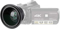 37mm 0.39X Professional HD Wide Angle Lens with Macro Lens and 37mm Phone Clip for Camcorder DSLR Camera
